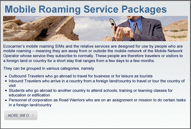 Mobile Roaming Service Packages