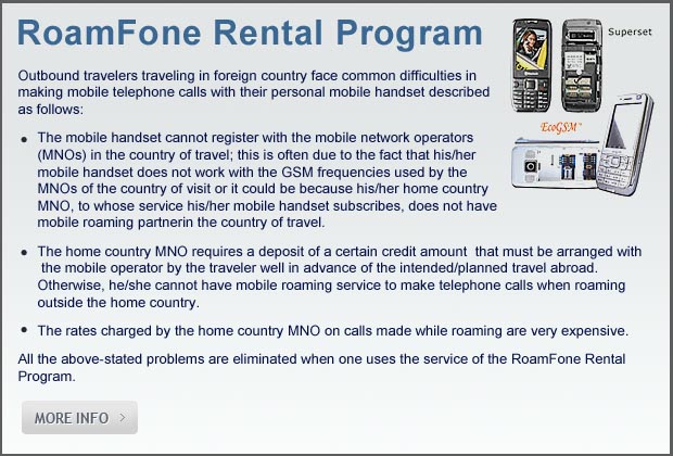 Roamfone Rental
