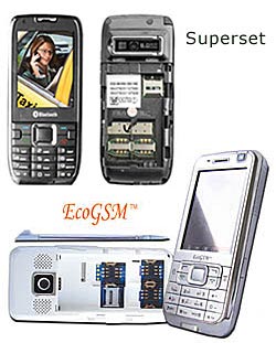 EcoGSM and Superset handsets